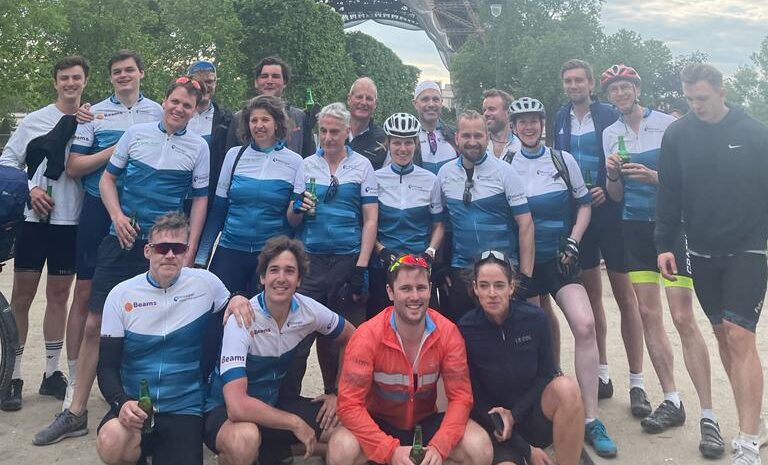 Principal cycle to Paris in aid of disabled children's charity, We Are Beams.