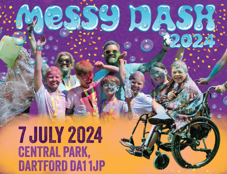 Messy Dash is a 2.5k fun run taking place at Dartford Park.